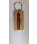 Key Ring - Solid Oak with Settle - Carlisle Totem Style