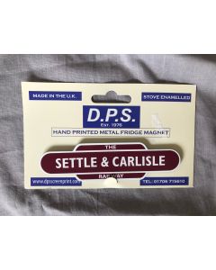 Metal fridge magnet Settle & Carlisle - totem style