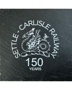 150th Anniversary Settle & Carlisle Railway Slate Coaster