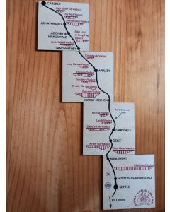 Set of 4 Coasters depicting the Settle-Carlisle Line