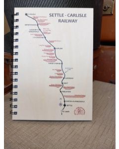 Settle & Carlisle Railway A5 Notebook Wood Backed - Lined Pages