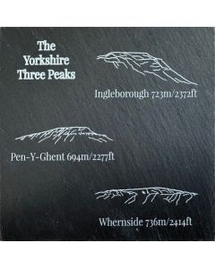 Three Peaks Slate Coaster