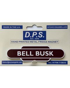 Magnetic Totem-Style Station Sign Closed Station - Bell Busk