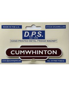 Metal Totem-Style Station Signs: closed stations - Cumwhinton