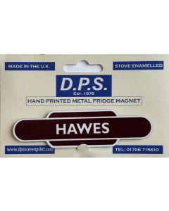 Metal Totem-Style Station Signs: closed stations - Hawes
