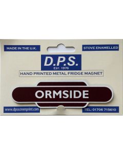 Metal Totem-Style Station Signs: closed stations - Ormside