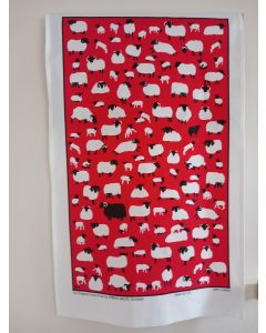 Tea Towel with Sheep Design
